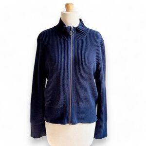 Brass Cothing's -  Alpine Zip-Up Cotton Cardigan